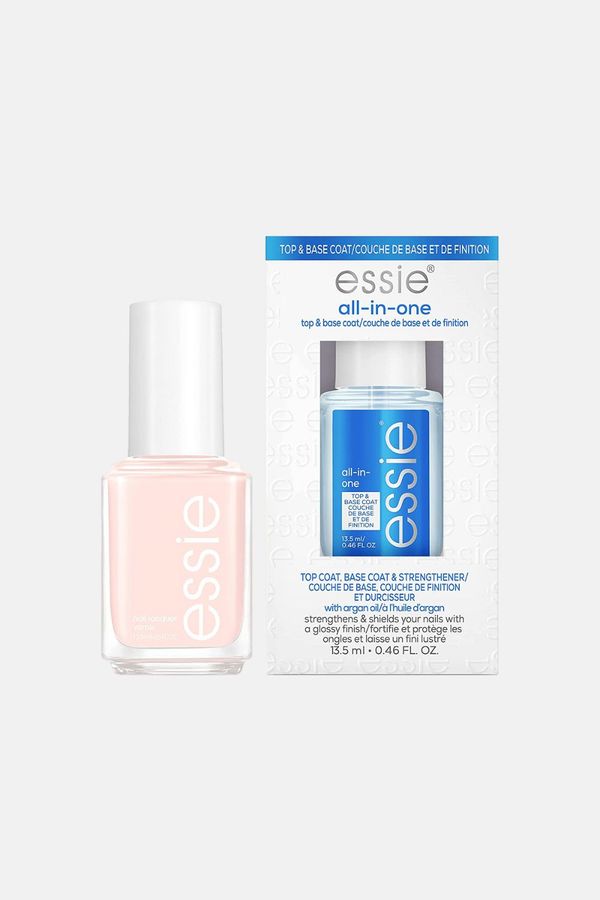 Essie pale pink nail polish & nail strengthener bundle