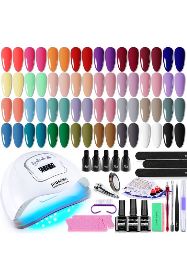 JODSONE Gel Nail Polish Kit with UV Light 32 Colors Gel Polish 
