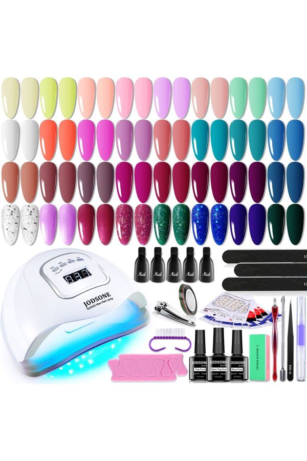 JODSONE Gel Nail Polish Kit with UV Light 32 Colors Gel Polish