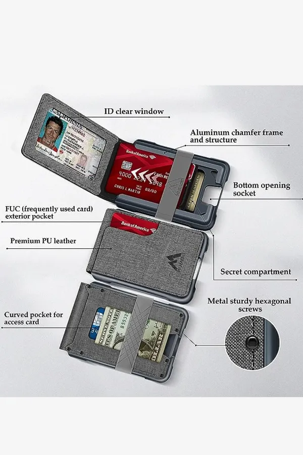 MURADIN Mens Wallet Tactical Bifold Wallets for Men MURADIN Mens Wallet Tactical Bifold Wallets for Men
