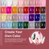 MEFA Gel Nail Polish Kit with UV Light 56 Pcs