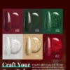 Beetles Gel Nail Polish Set Sparkle Green Glitter