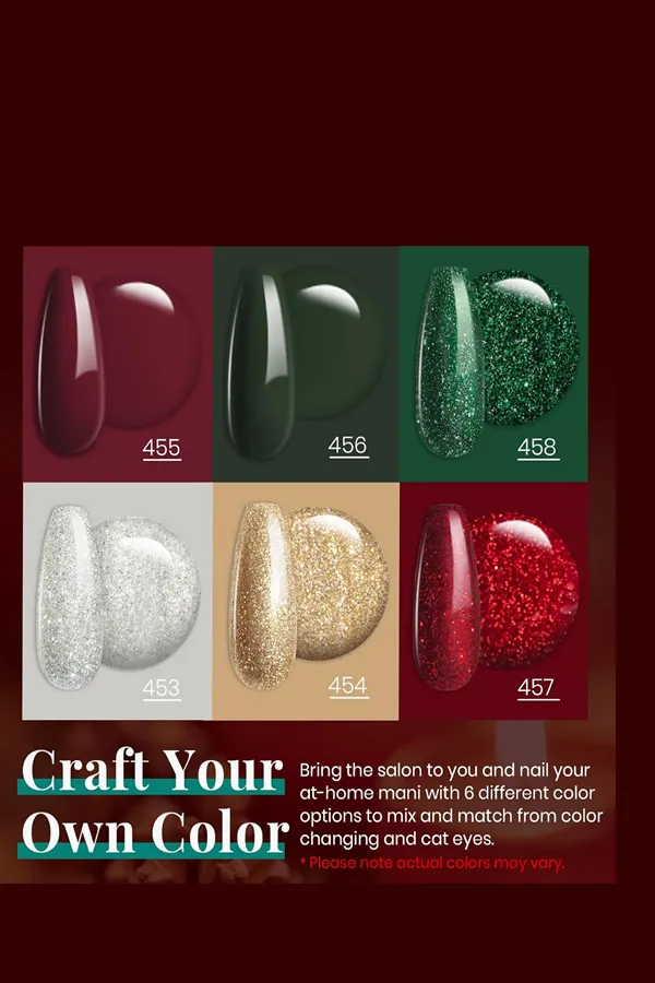 Beetles Gel Nail Polish Set Sparkle Green Glitter